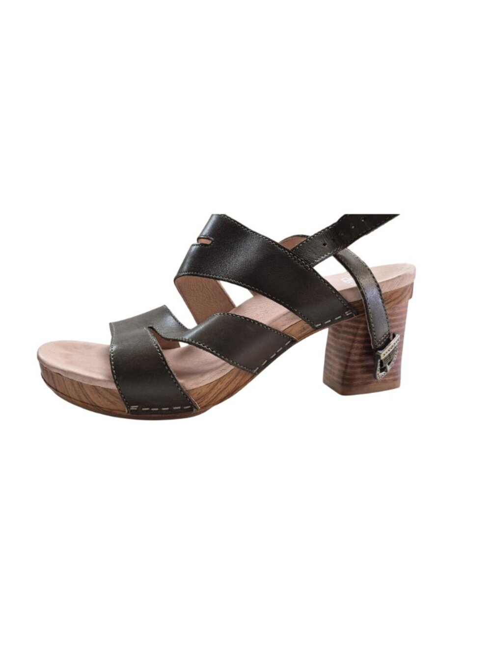 Dansko Brown Leather Strappy Heeled Sandals Size 39 Women 9.5 - Picture 5 of 13